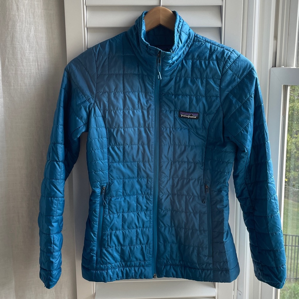 Patagonia Teal Quilted Jacket XXS